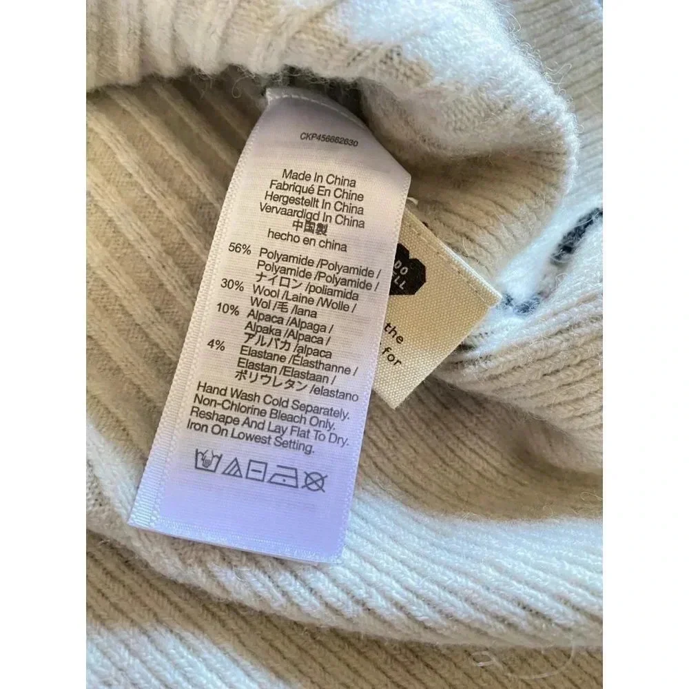 Madewell Wool Sweater Women’s Small Vintage Ditsy Cameron Ribbed Cardigan